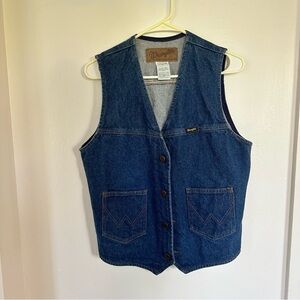 Vintage Denim Wrangler Vest - SZ M
